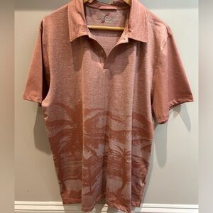 Tropical printed Marine Layer Polo. Perfect for golf or vacations!!
